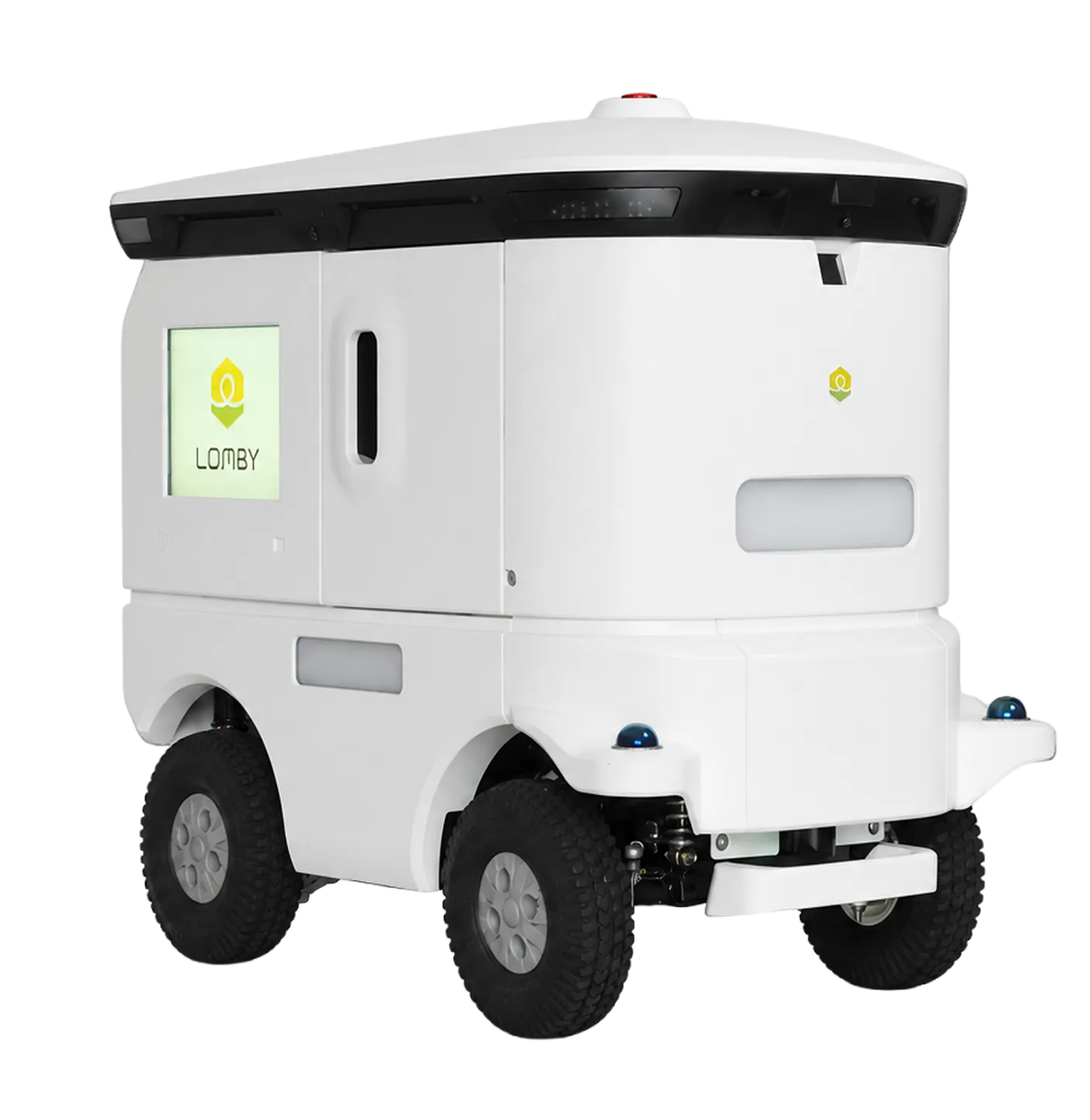 街中を走行するLOMBYの配送ロボット LM-A